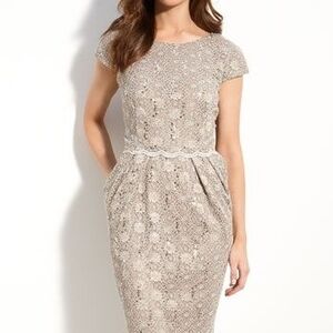 Alex Evenings Lace Midi Dress in Cream